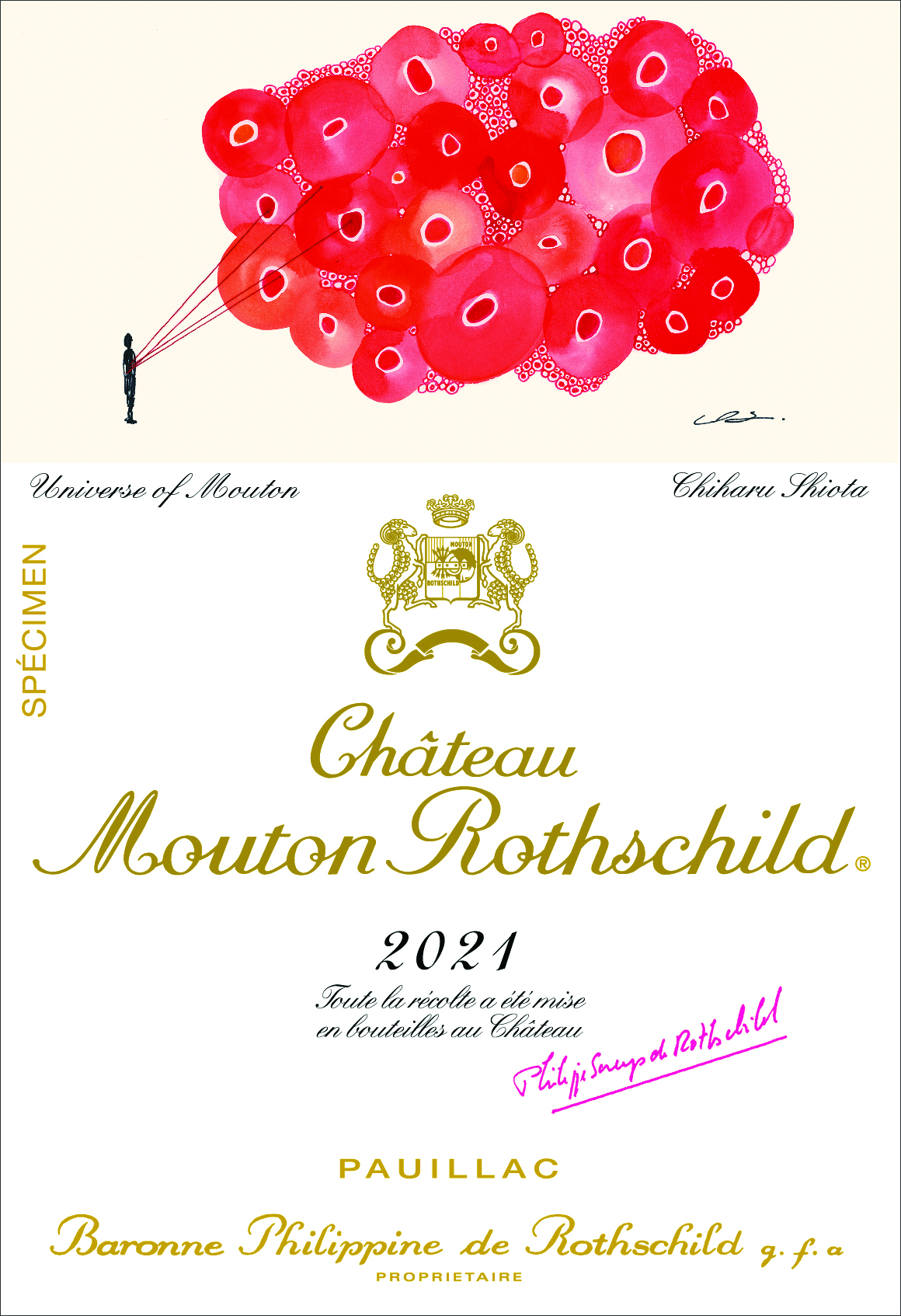Chiharu Shiota creates Mouton Rothschild 2021 label - Jane Anson ...